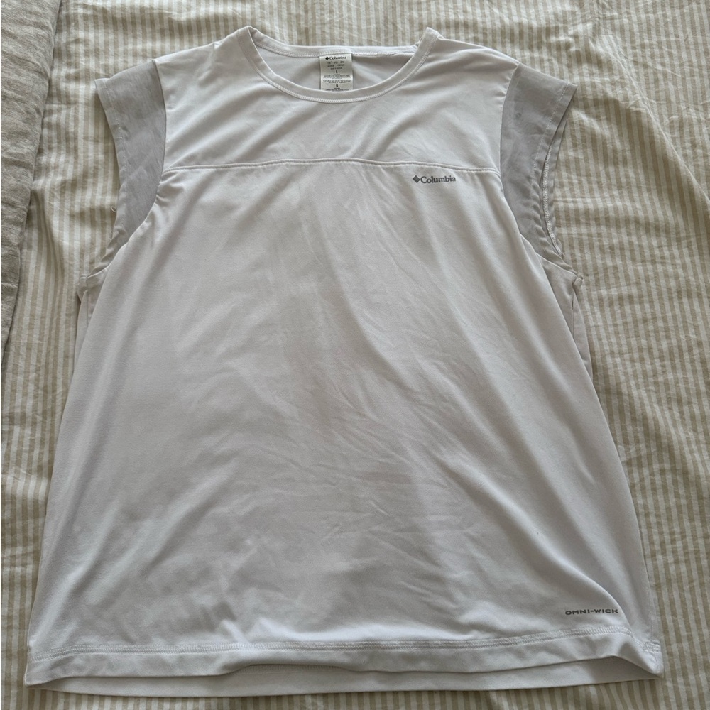 Columbia Women's White Muscle Tee